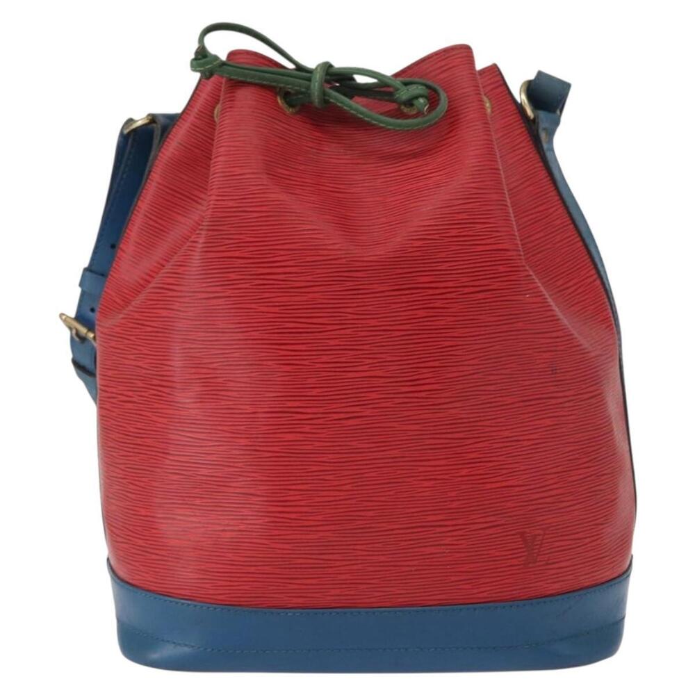 LOUIS VUITTON Epi Tricolor Noe Shoulder Bag Blue Red Green M44082 LV Auth 152652 - Picture 13 of 16